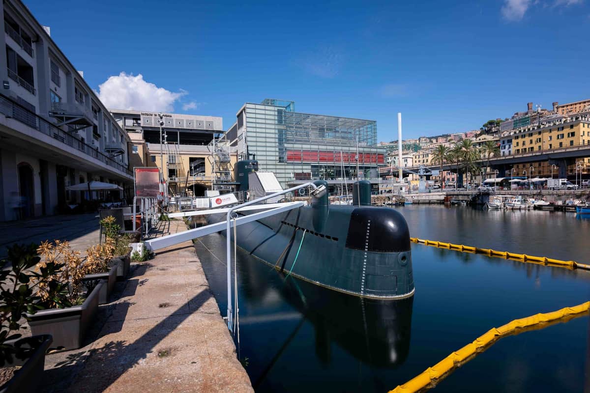 Galata Maritime Museum: Fast Track Ticket + Nazario Sauro Submarine Dock with a view of the Galata Sea Museum and the Nazario Sauro Submarine