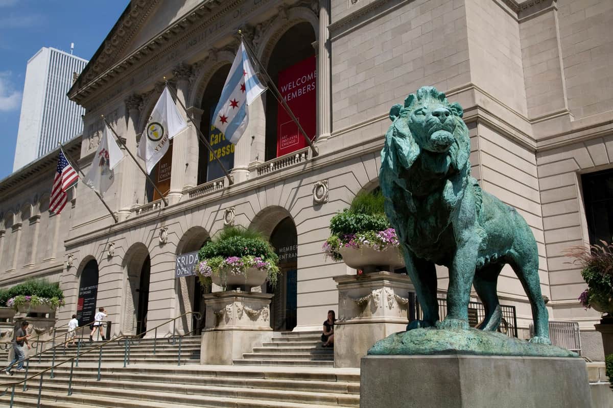 The Art Institute of Chicago: Skip The Line Ticket + Semi-Private Guided Tour Front entrance of The Art Institute of Chicago